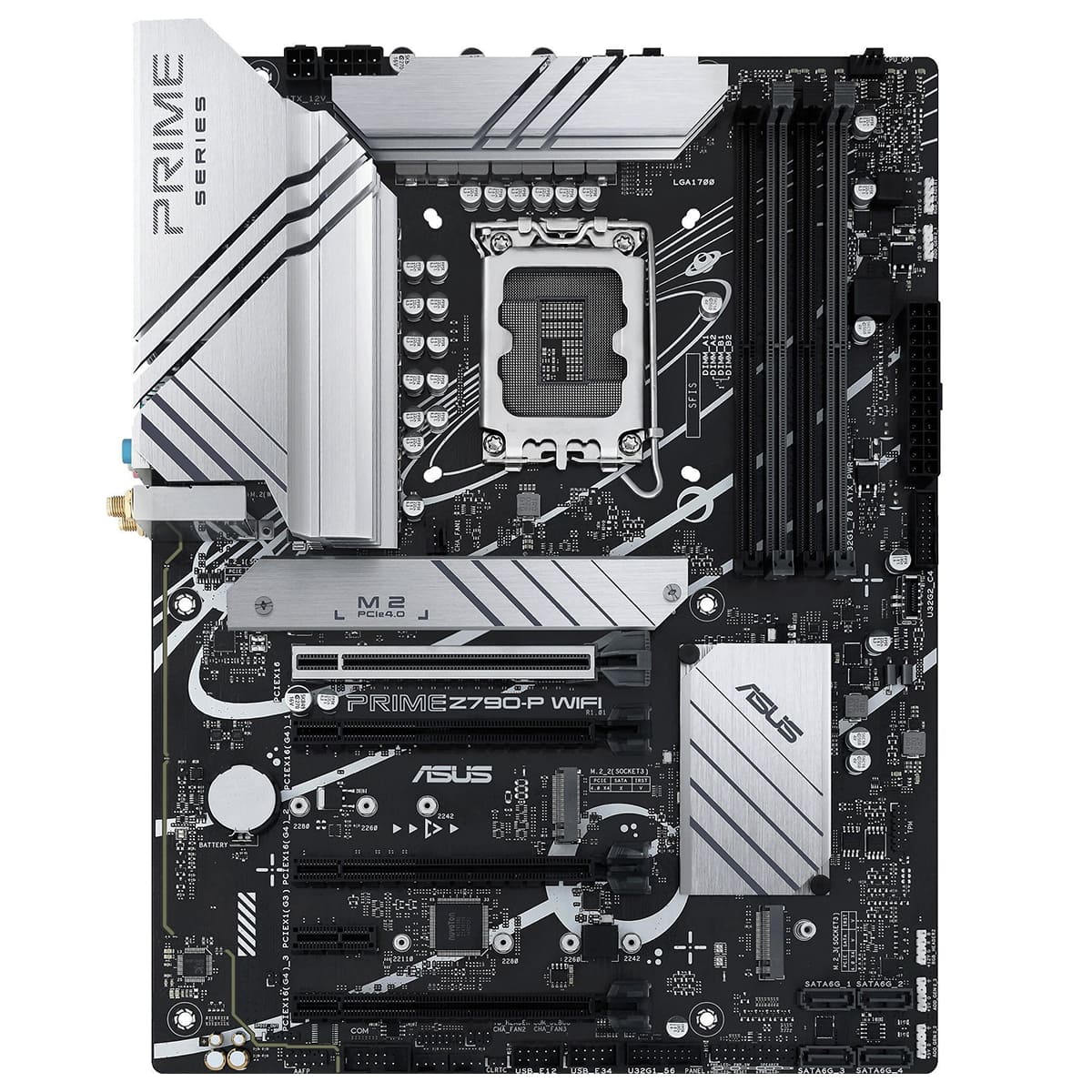 Материнcька плата ASUS PRIME Z790-P WIFI s1700 Z790 4xDDR5 M.2 HDMI DP Wi-Fi BT ATX (90MB1CJ0-M1EAY0), фото №1