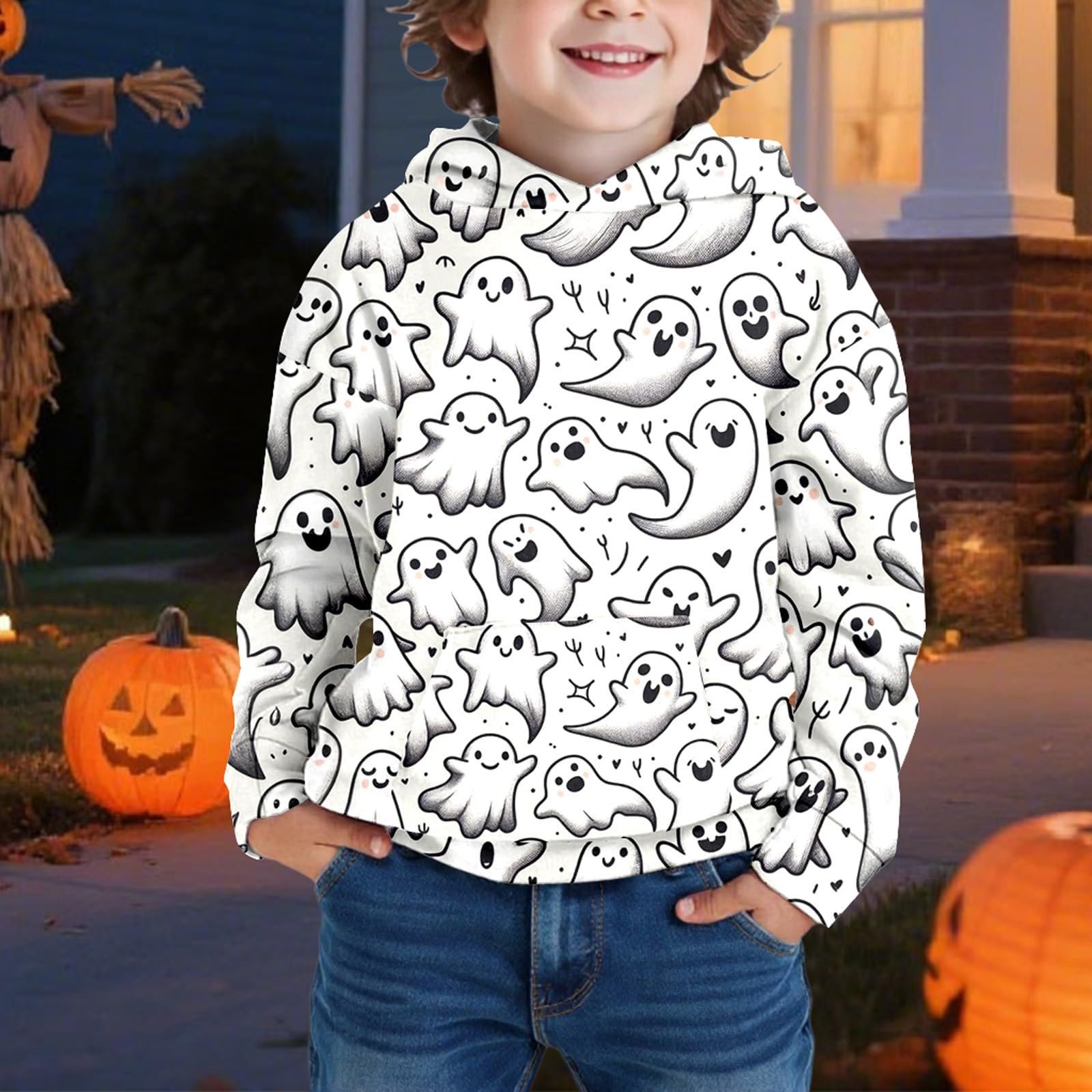 Худі Generisch Гарбуз на Хелловін для хлопчиків, фото №2