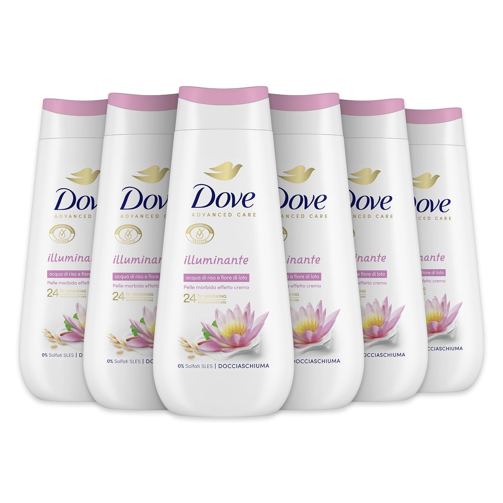 Гель для душу Dove Brightening зволожуючий 6 шт., фото №1