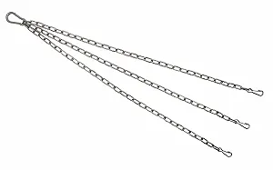 Змінний ланцюг для підвісних кошиків KAMERO Нержавіюча сталь V4A 45 см гачки Simplex - Фото 1