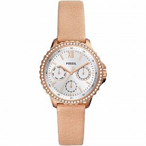 Часы Fossil Izzy женские, кварцевый хронограф, с браслетом из нержавеющей стали или кожаным ремешком - Фото 1