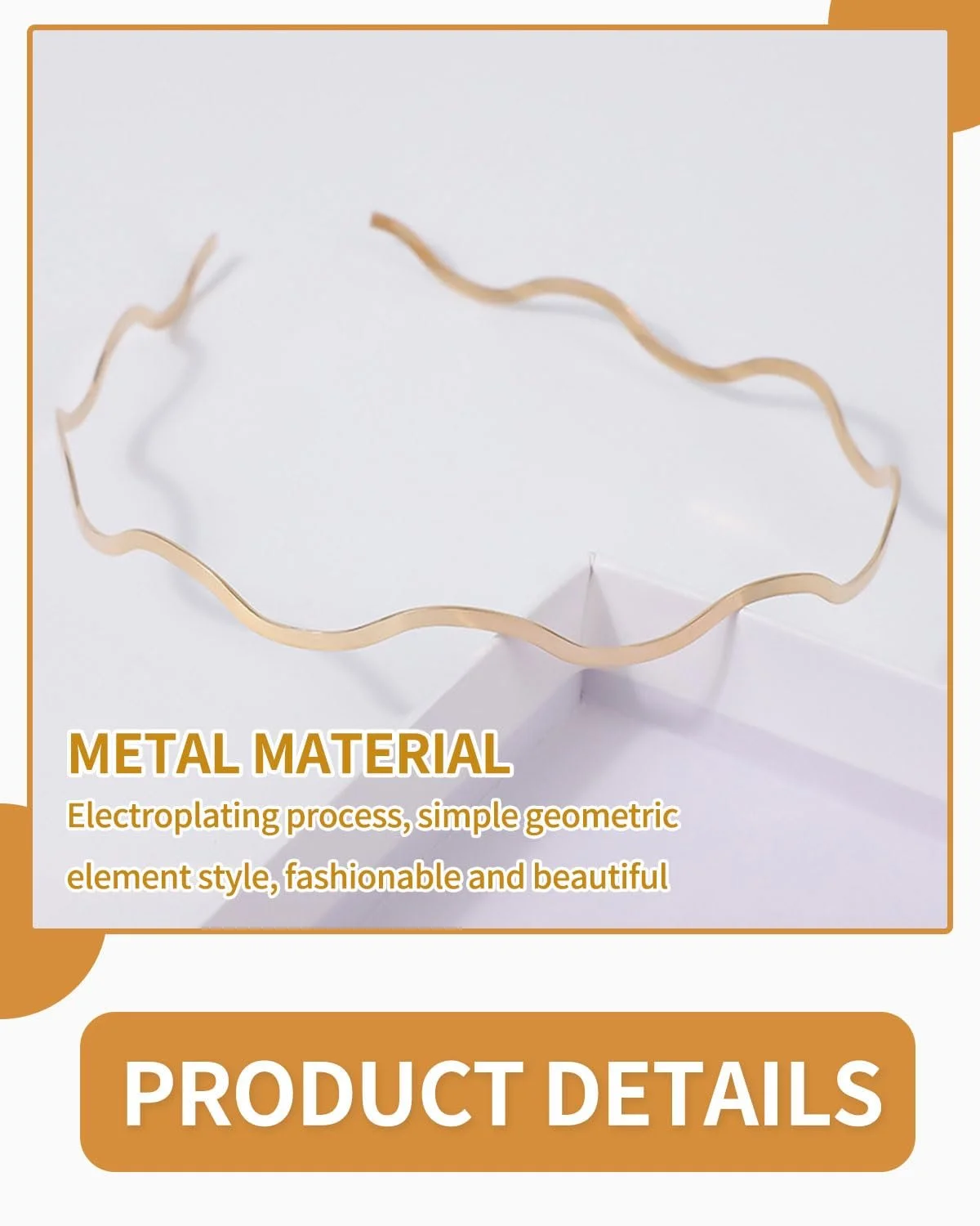 Обруч Метал Набір Аксесуарів для Волосся, фото №3