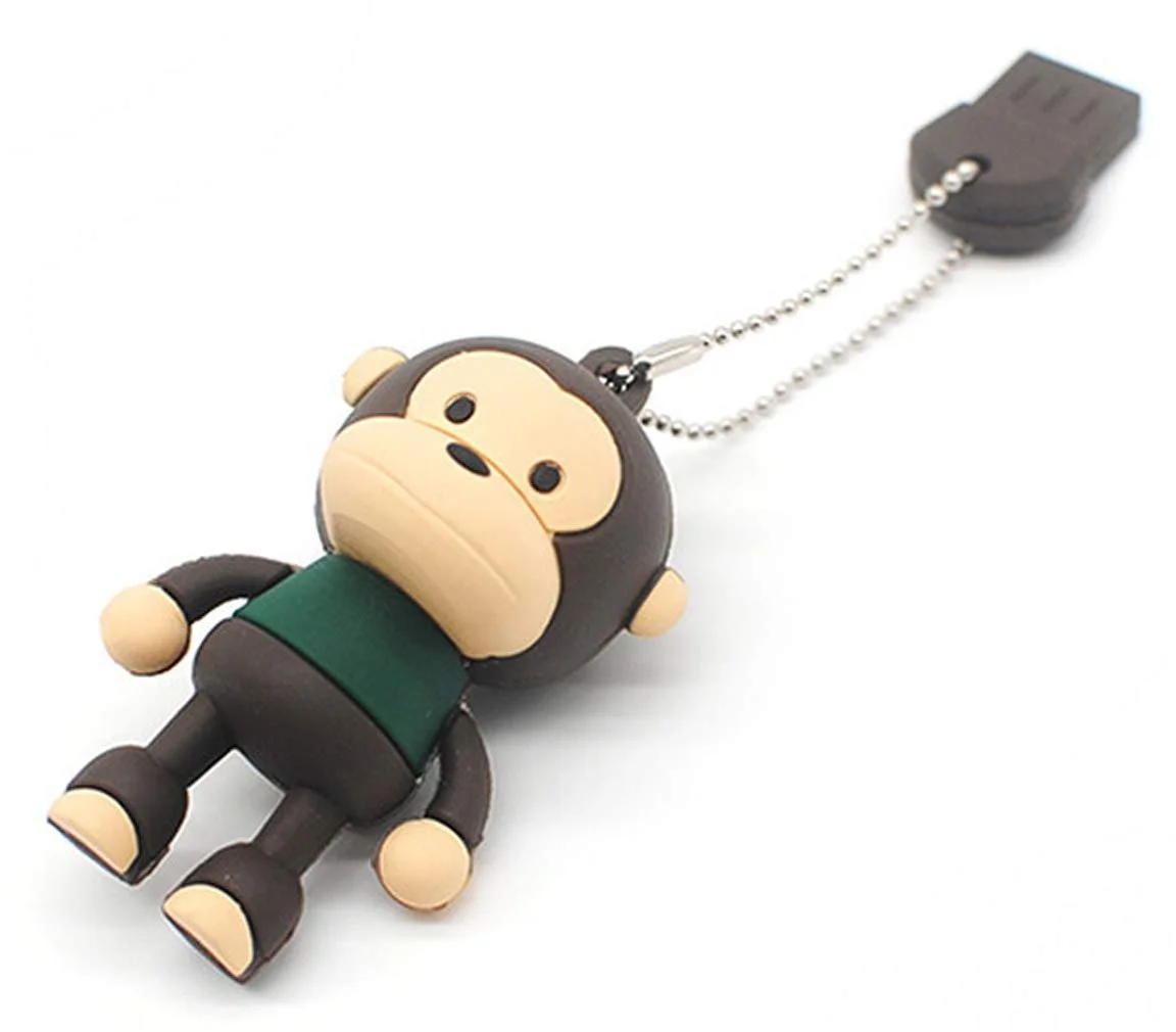 USB-флеш-накопичувач Ulticool Monkey 8GB Brown Green Beige, фото №2 USB-флеш-накопичувач Ulticool Monkey 8GB Brown Green Beige, фото №2