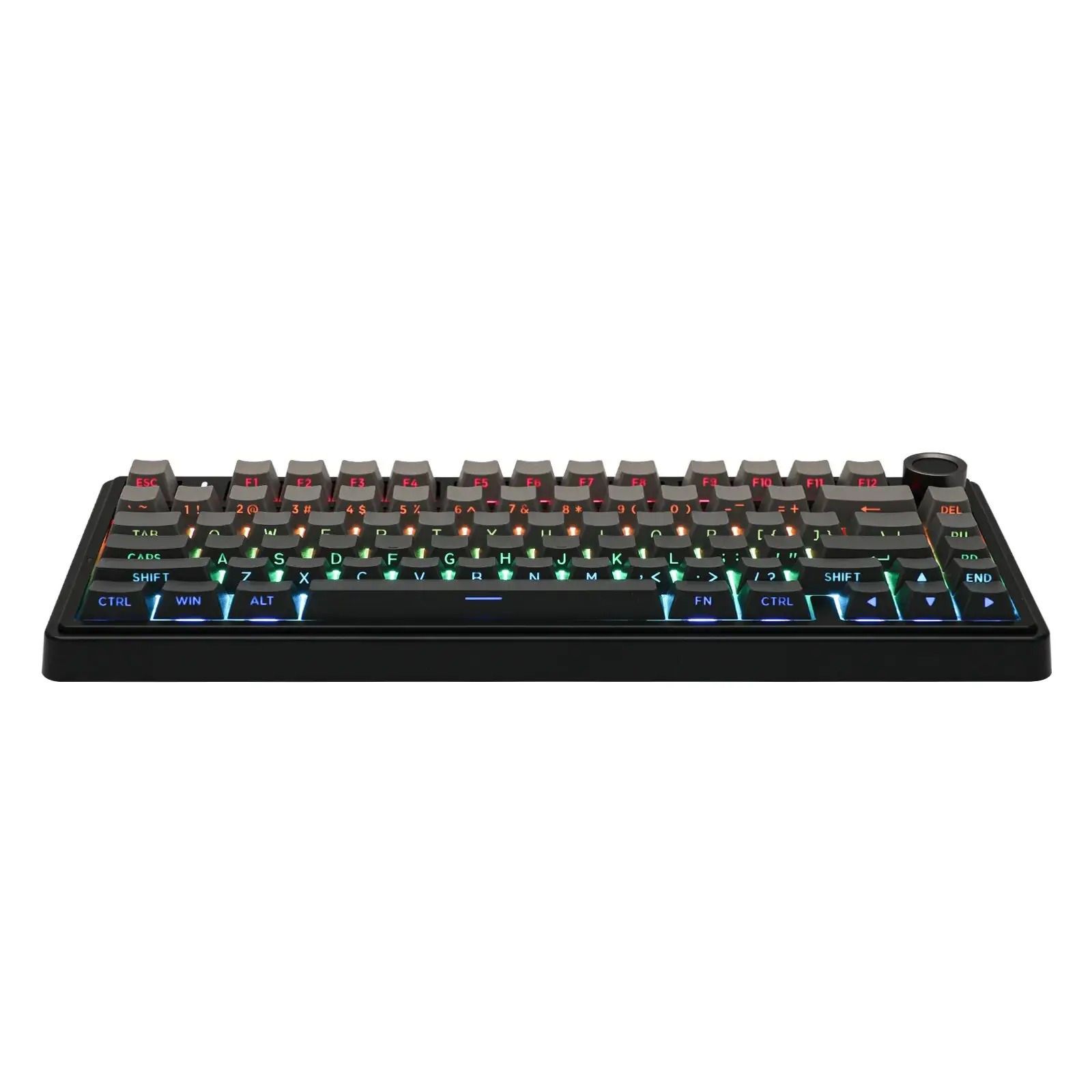 Клавиатура беспроводная AULA F75 PRO Wireless Mechanical Keyboard RGB Black Gradient (Side-printed), фото №4