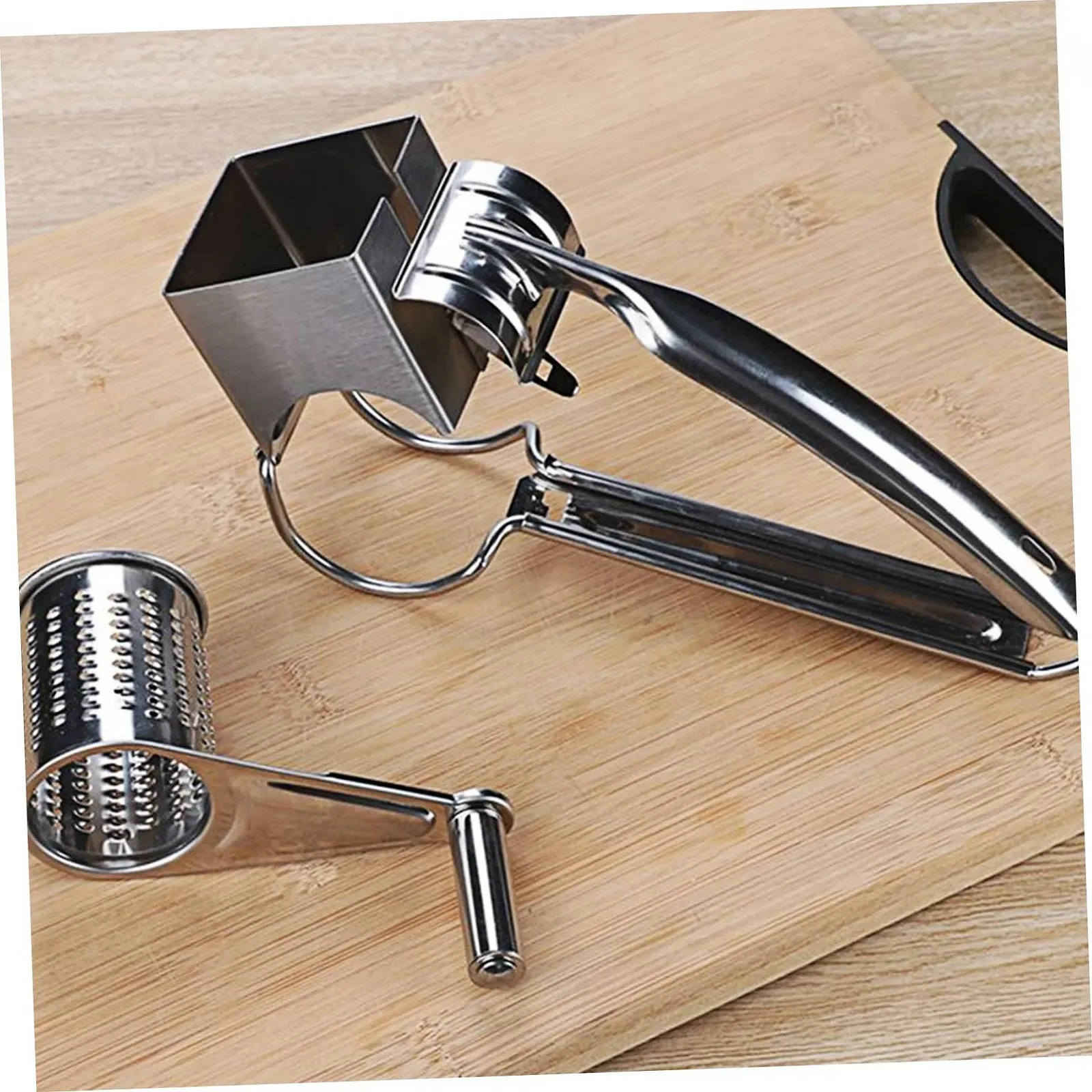 Ручная терка Abaodam 4 шт. Вращающаяся ручка, фото №3