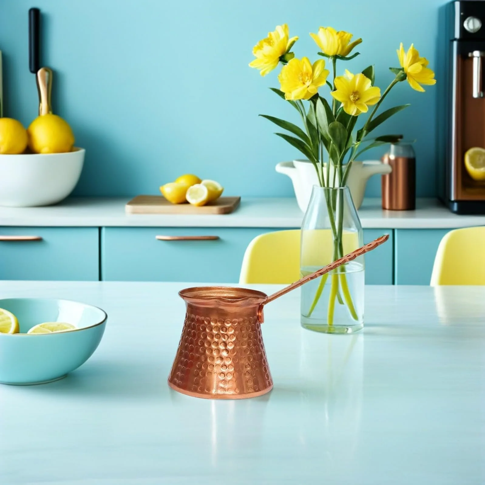 Турка SHERCHPRY Cezve, медная, кованая, с латунной ручкой, 320 мл, фото №6