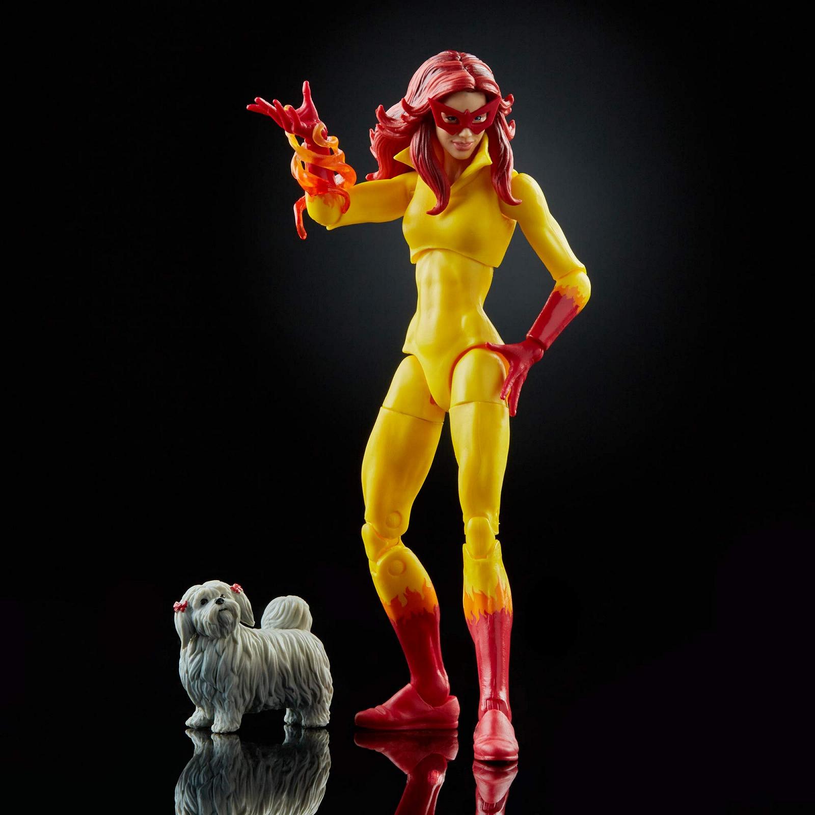 Екшн-фігурка X-Men Hasbro Marvel Legends Series Avengers 15 см Marvel's Firestar з собакою та 6 аксесуарами для дітей від 4 років, F02125L0, фото №4