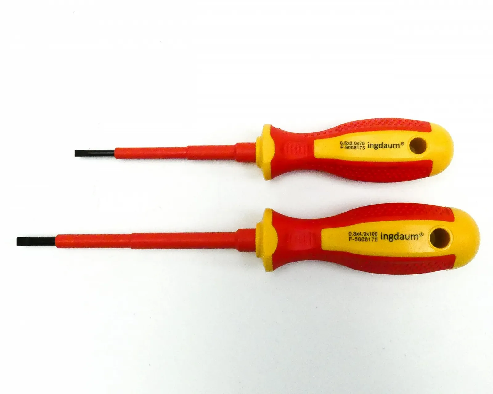 Шліцьова викрутка INGDAUM VDE 0.5 x 3 мм та 0.8 x 4 мм 1000 В, фото №3