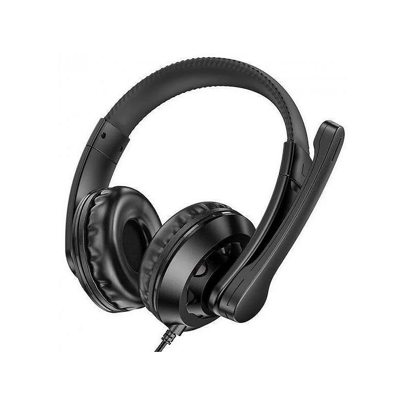 Навушники накладні з мікрофоном Borofone BO102 Amusement чорний, фото №1 Навушники накладні з мікрофоном Borofone BO102 Amusement чорний, фото №1