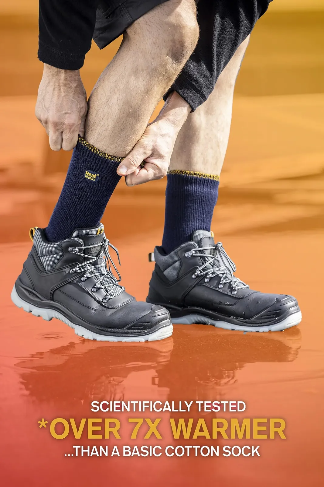 Женские носки HEAT HOLDERS 1 пара Heat Holder Employee 2.3 TOG Усиленная пятка и носок Рабочие чулки, фото №6