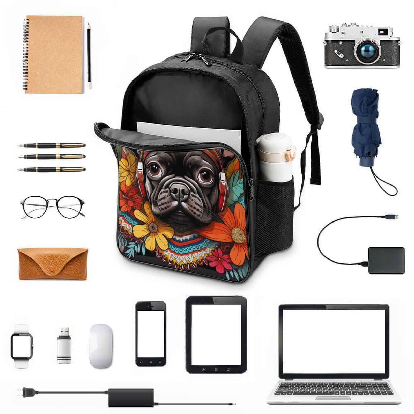 Ранец French Bulldog FPAKAKIIE 40x28x16см, фото №4