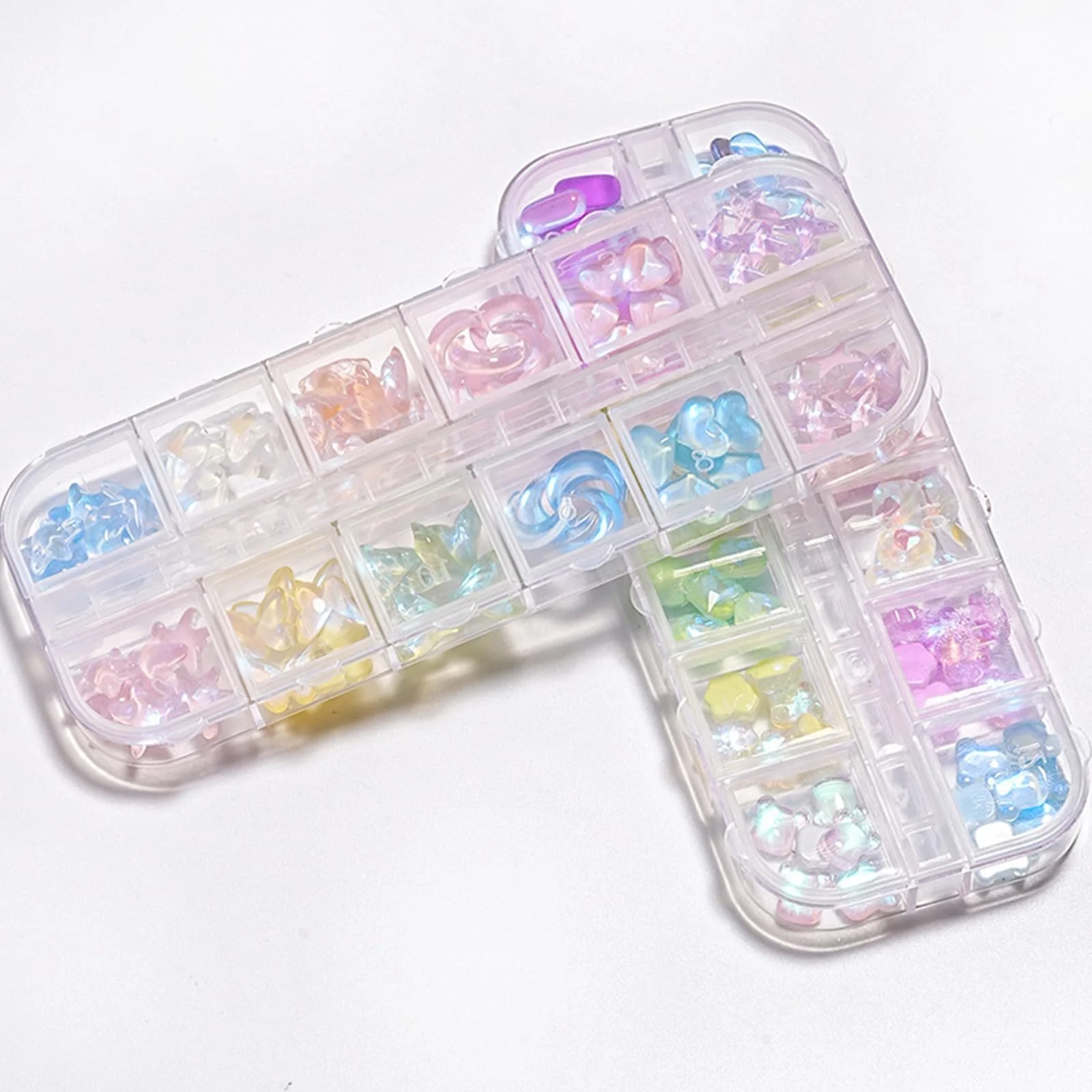 Стразы для ногтей Разные формы Бабочки и звезды, фото №3