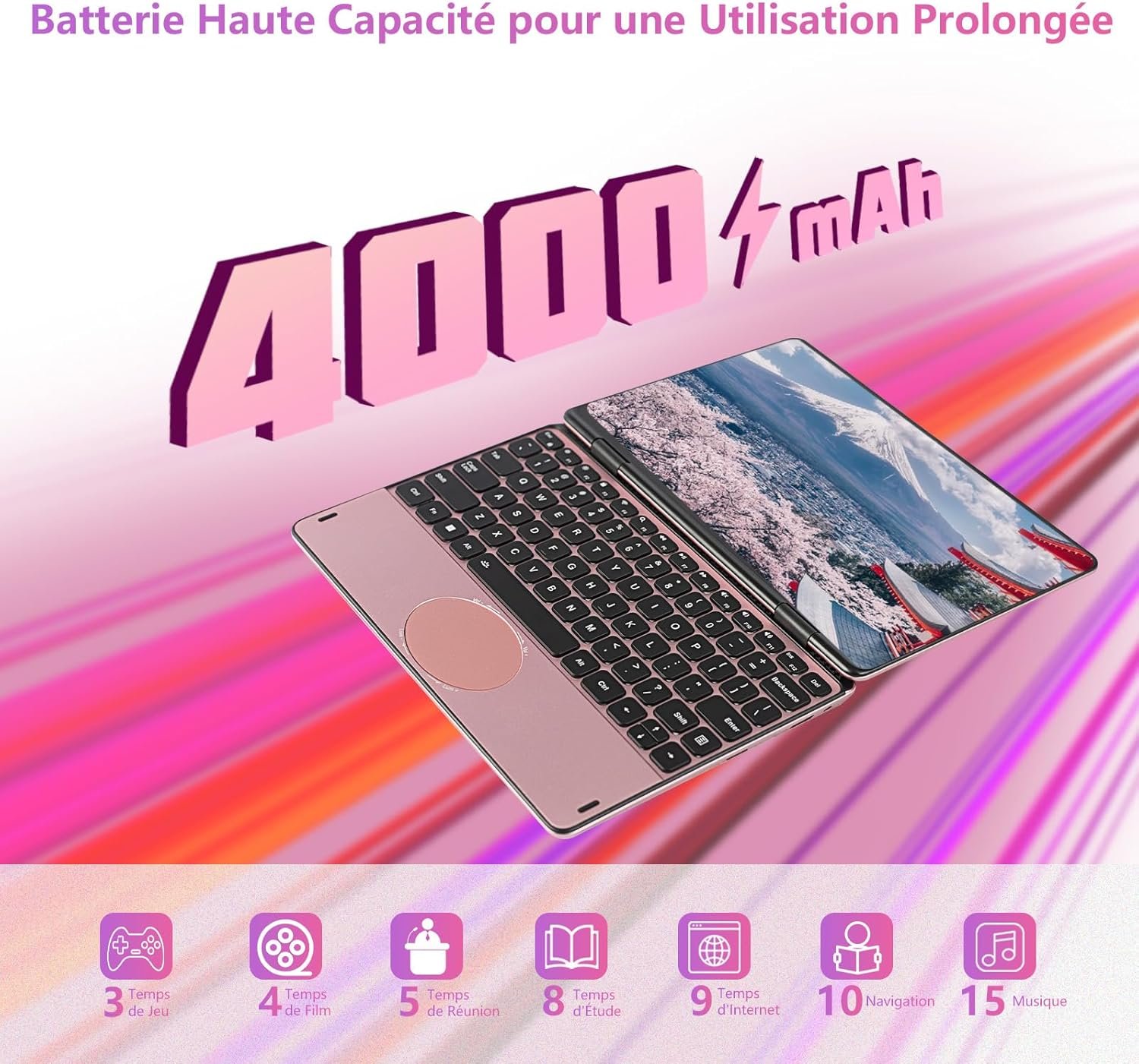 Сенсорний ноутбук 14" LONGEVINCE N158 Intel N100 RAM 16GB SSD 256GB Windows 11 (UKR), фото №7