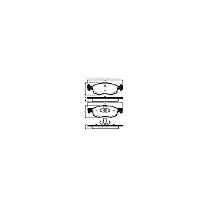 Комплект гальмівних колодок, дискові гальма TRISCAN 8110 15047 для FIAT передня вісь - Фото 1