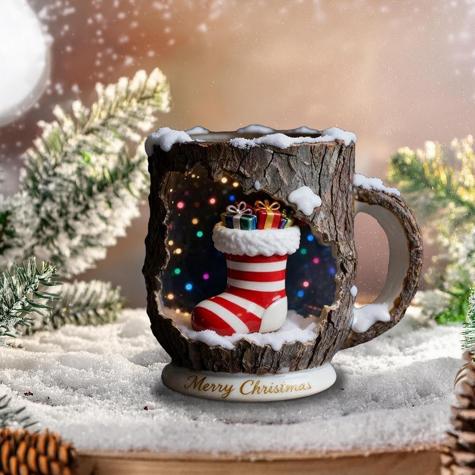 Кружка Weihnachts, с эргономичной ручкой, праздничный дизайн, фото №3