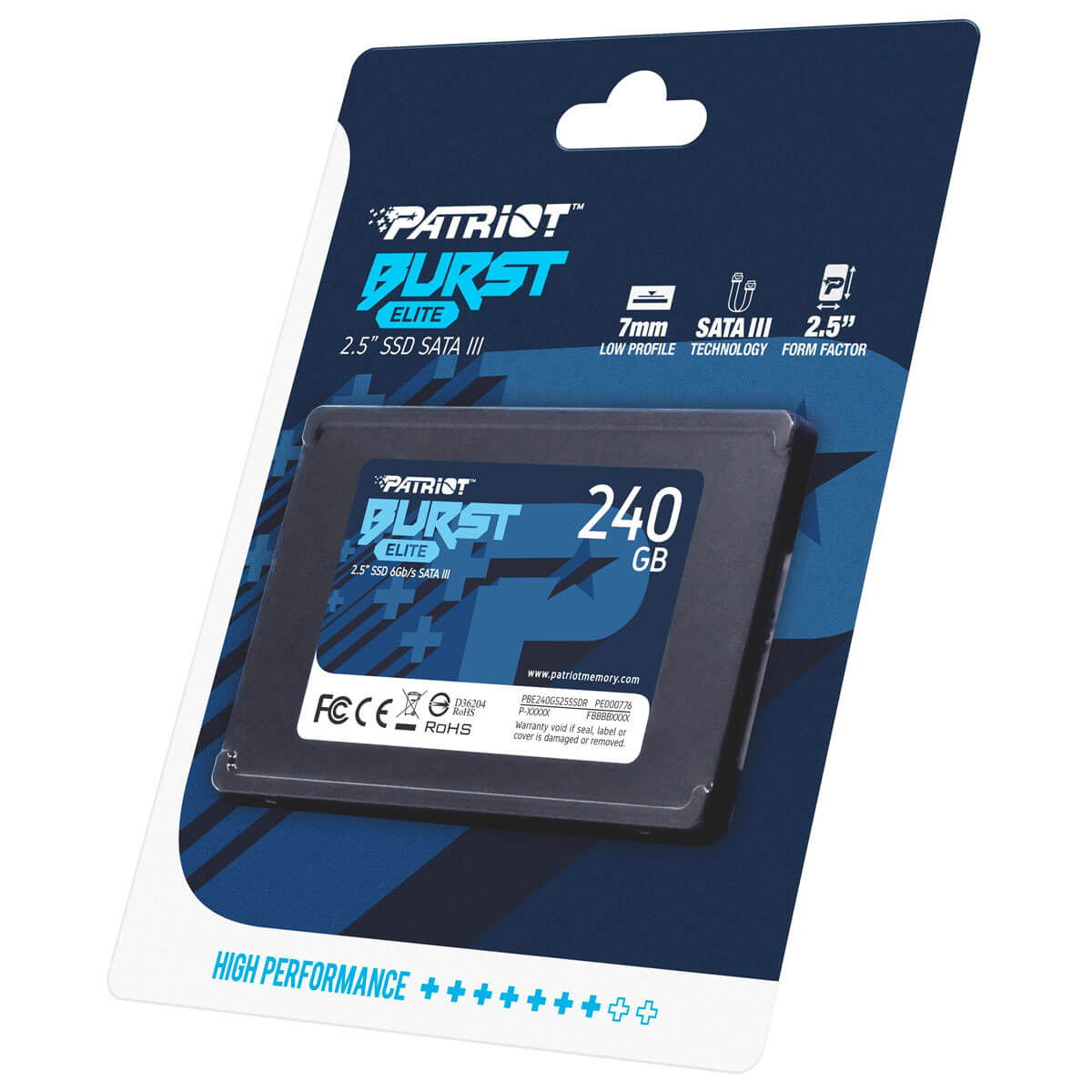 SSD накопичувач Patriot Burst Elite 240GB (PBE240GS25SSDR), фото №2