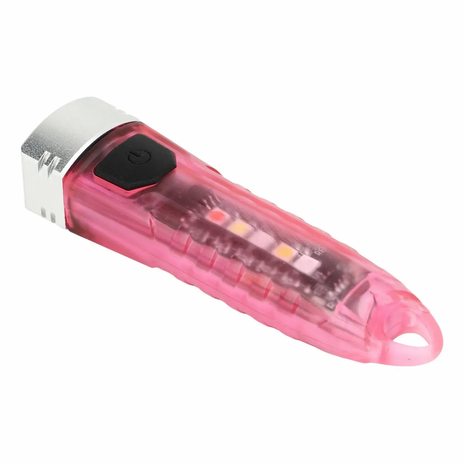 Фонарик карманный Mini LED Аккумуляторный 400 лм Розовый прозрачный, фото №2 Фонарик карманный Mini LED Аккумуляторный 400 лм Розовый прозрачный, фото №2