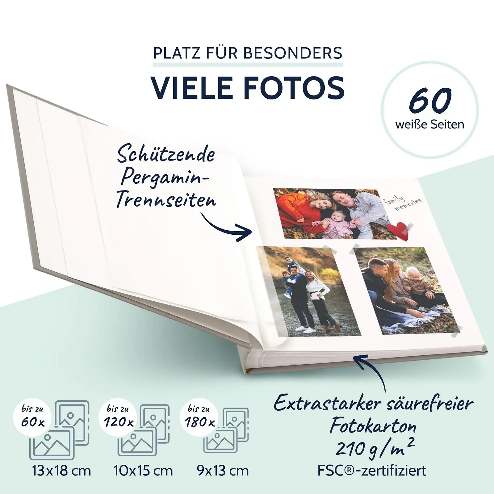 Фотоальбом Goldbuch Summertime Trend 2, 100 белых страниц, защитные разделители, льняная обложка, 30 x 31 см, фото №4 Фотоальбом Goldbuch Summertime Trend 2, 100 белых страниц, защитные разделители, льняная обложка, 30 x 31 см, фото №4