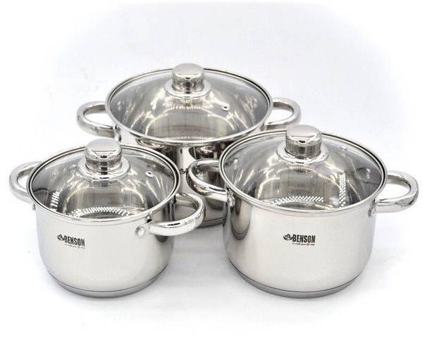 Набор кастрюль Benson BN-198 6 предметов, фото №1