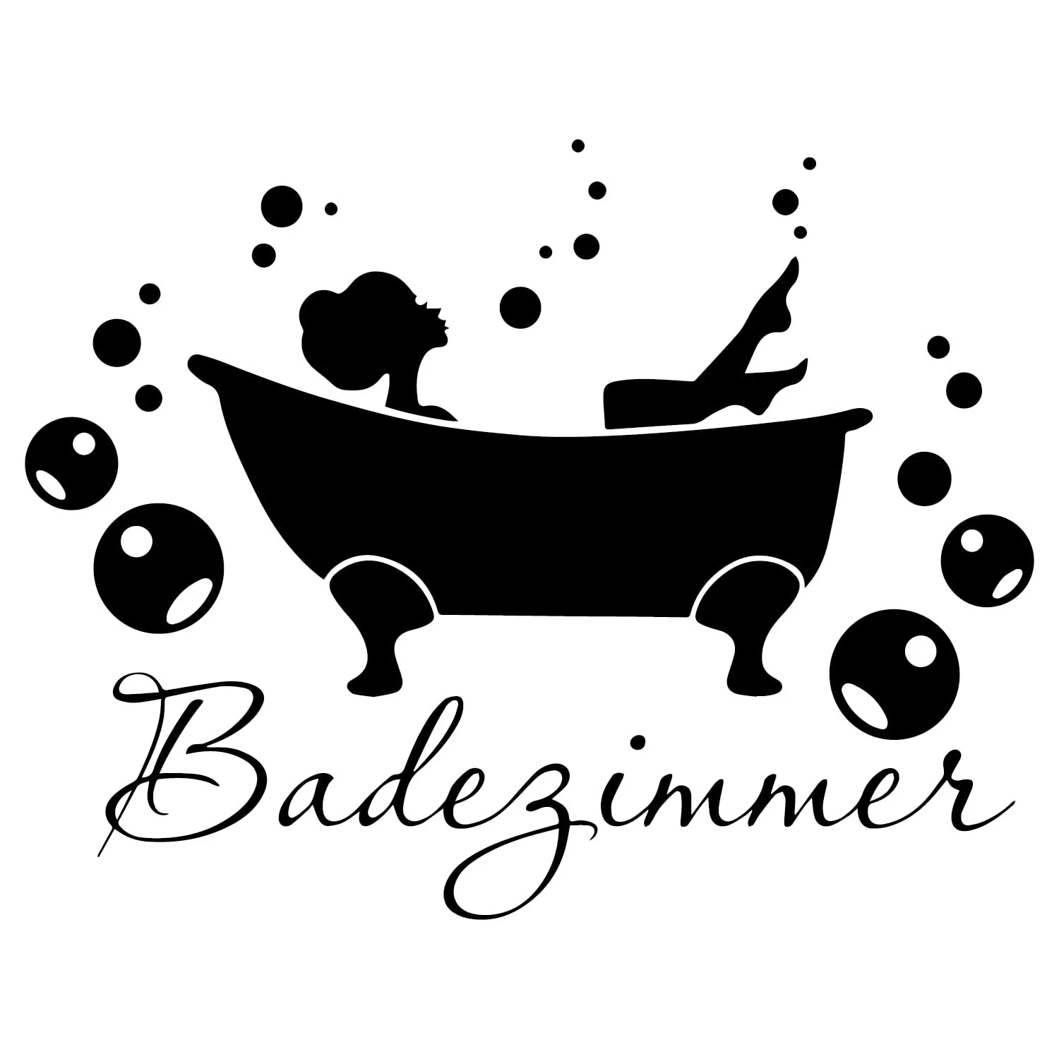 Наклейка на стіну для ванної та туалету 27 x 21 см, фото №1