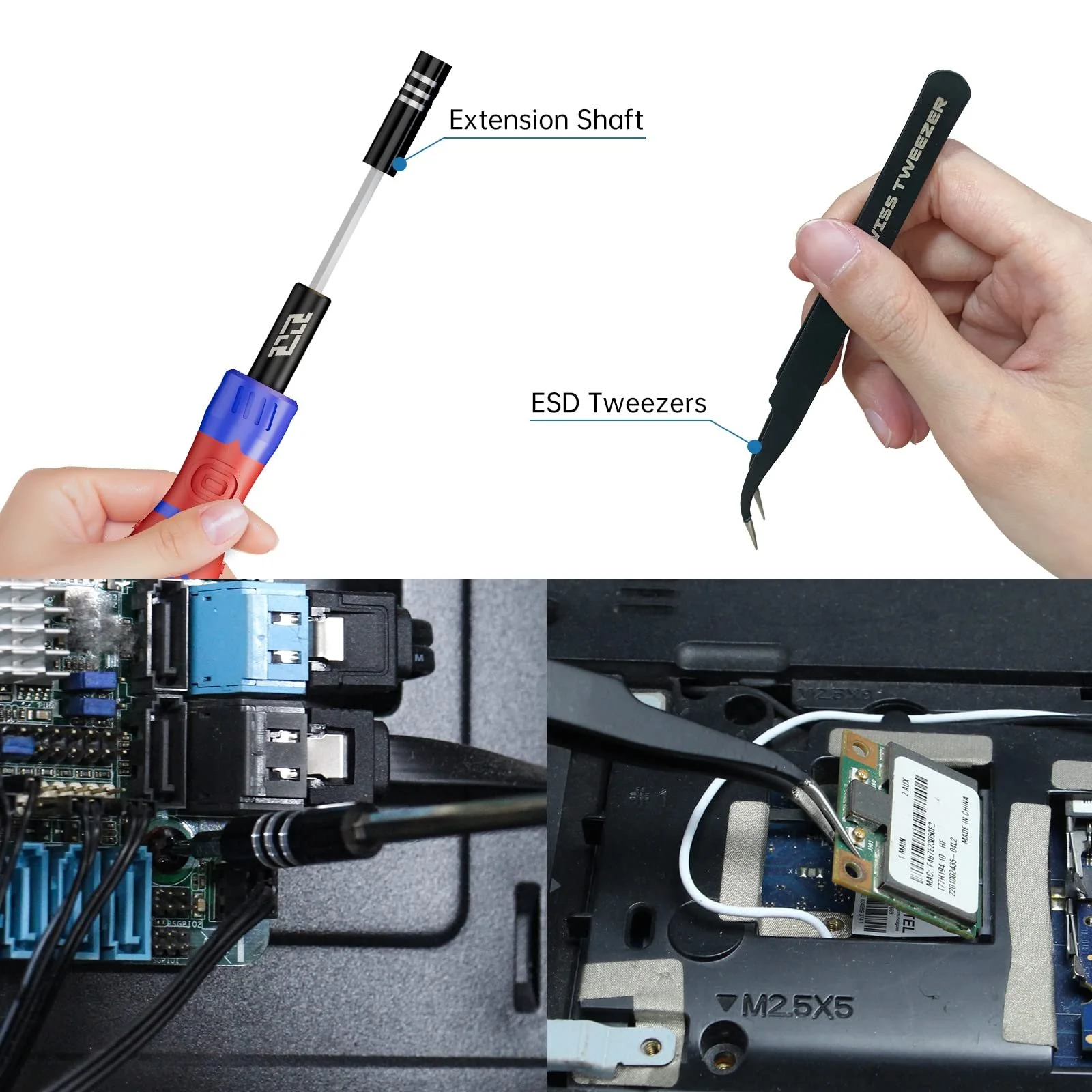 Набір прецизійних викруток JAKEMY 33 в 1 з 30 магнітними бітами Torx для електроніки, фото №3