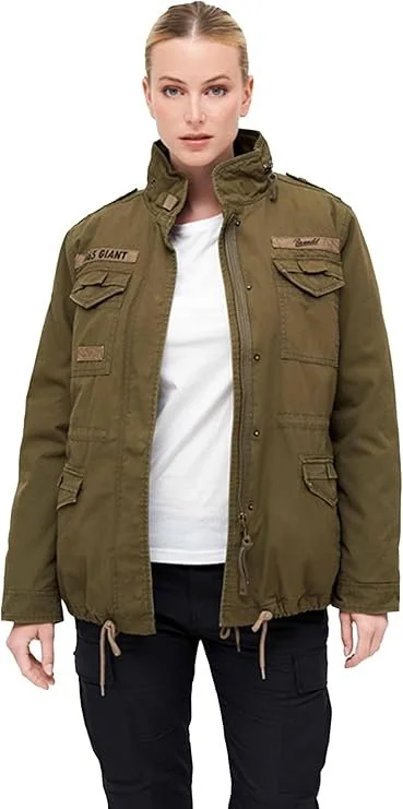 Жіноча зимова польова куртка Brandit M65 Giant Field Jacket Оливковий, фото №1 Жіноча зимова польова куртка Brandit M65 Giant Field Jacket Оливковий, фото №1