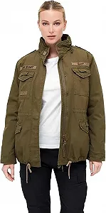 Жіноча зимова польова куртка Brandit M65 Giant Field Jacket Оливковий - Фото 1