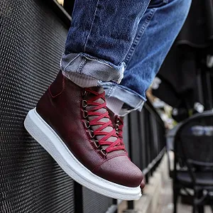 Кросівки Solaress Шкіряні Високі Модні synthetic.ua - Фото 1