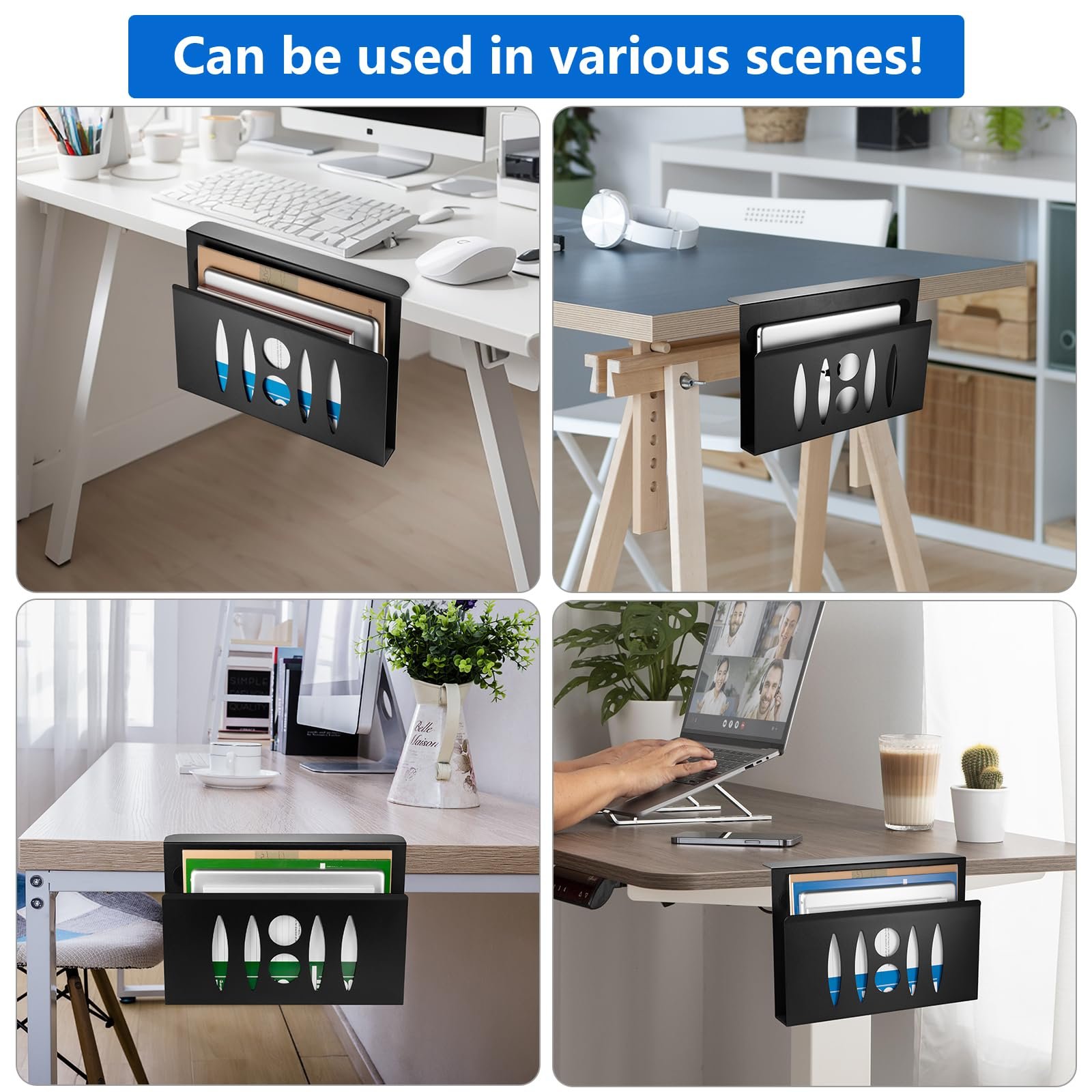 Подставка для ноутбука с ящиком органайзером Zijstandaard Сталь Черный (одинарный слой), фото №7 Подставка для ноутбука с ящиком органайзером Zijstandaard Сталь Черный (одинарный слой), фото №7