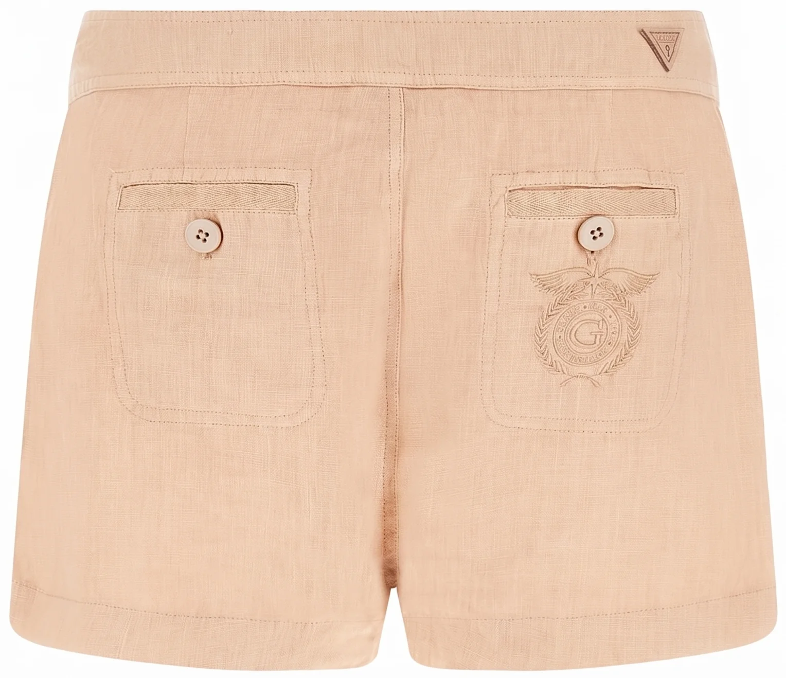 Жіночі лляні шорти GUESS JEANS / Бежеві / Розмір S, фото №2