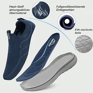 Чоловічі Кросівки ODCKOI Без шнурків для ходьби Зручні тенісні кросівки synthetic.ua - Фото 1