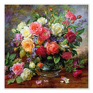 Постер Albert Williams Roses - The Perfection of Summer 50 x 50 см - Фото 1
