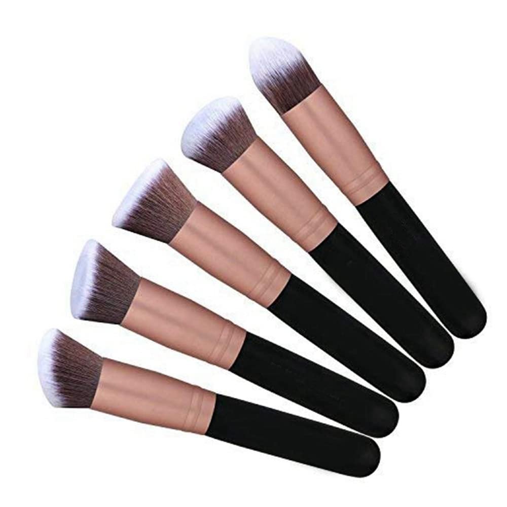 Набір кистей для макіяжу Lzeouean Premium Synthetic Foundation Puder Concealer Lidschatten, 14 штук, рожеве золото, фото №6
