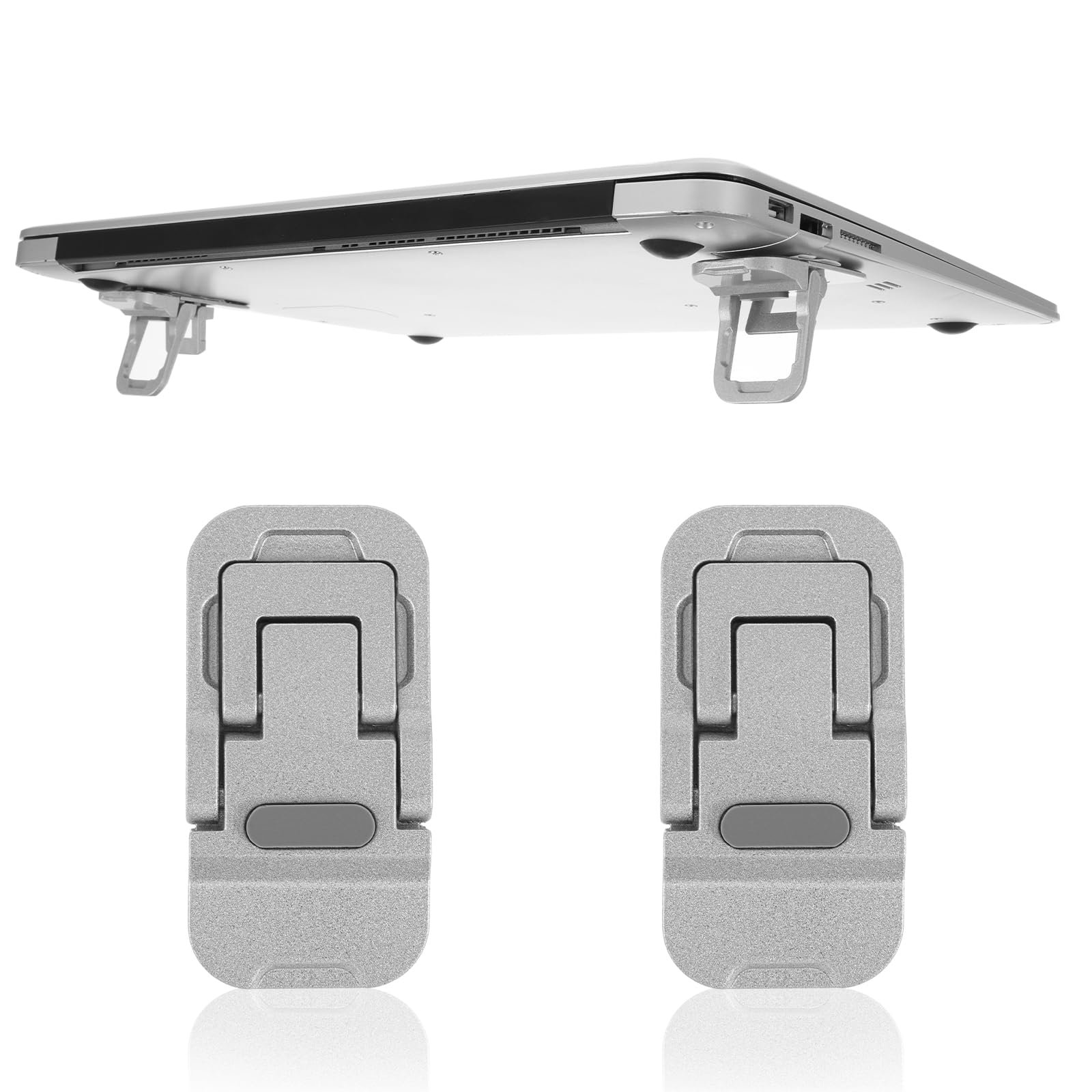 Подставка для ноутбука, складная, регулируемая, мини, самоклеющаяся, для дома/офиса, путешествий, 2 шт. в упаковке, фото №1