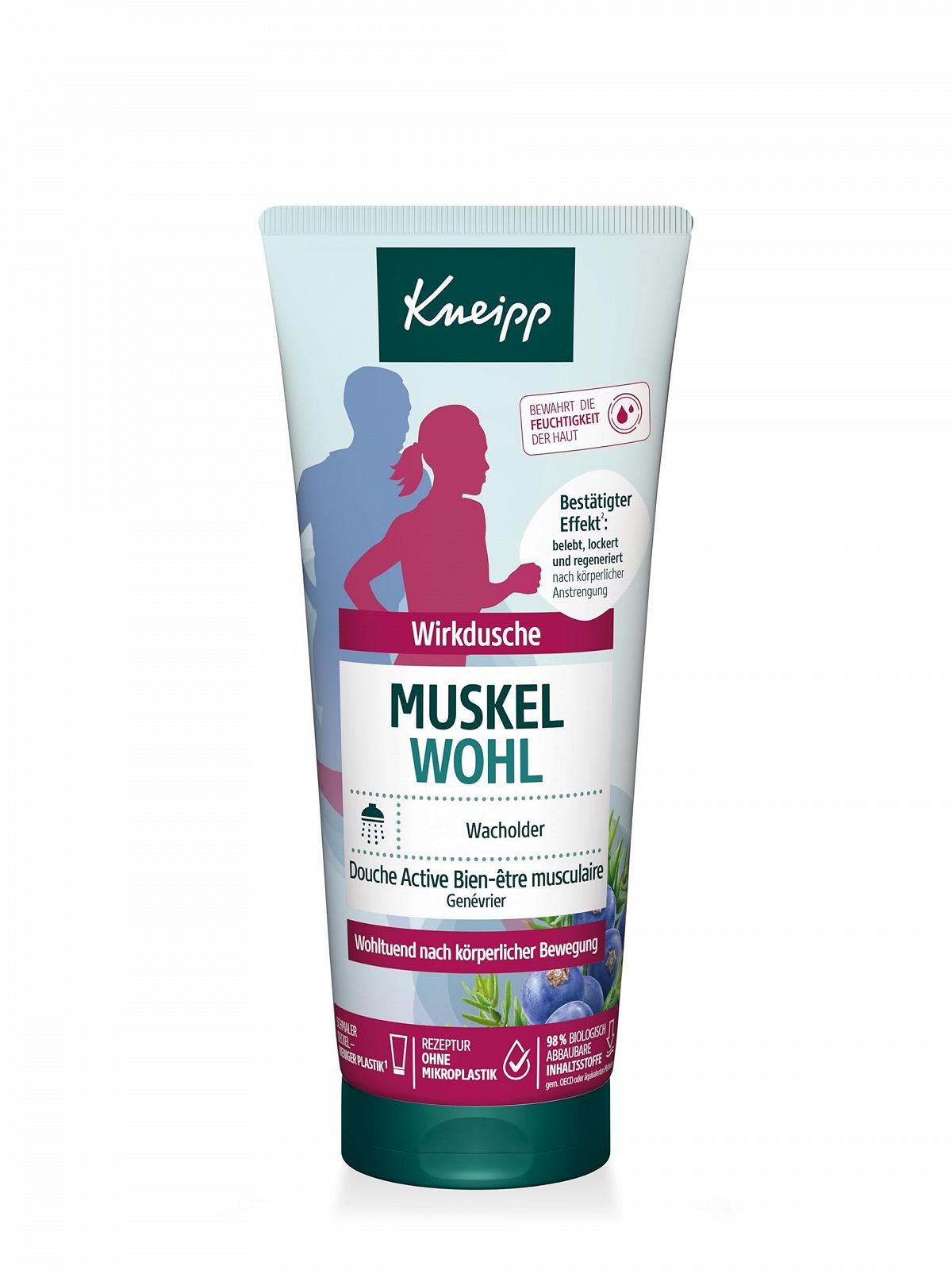 Гель для душу Kneipp Active Shower Muscle Well з ефірною олією ялівцю 200 мл, фото №1