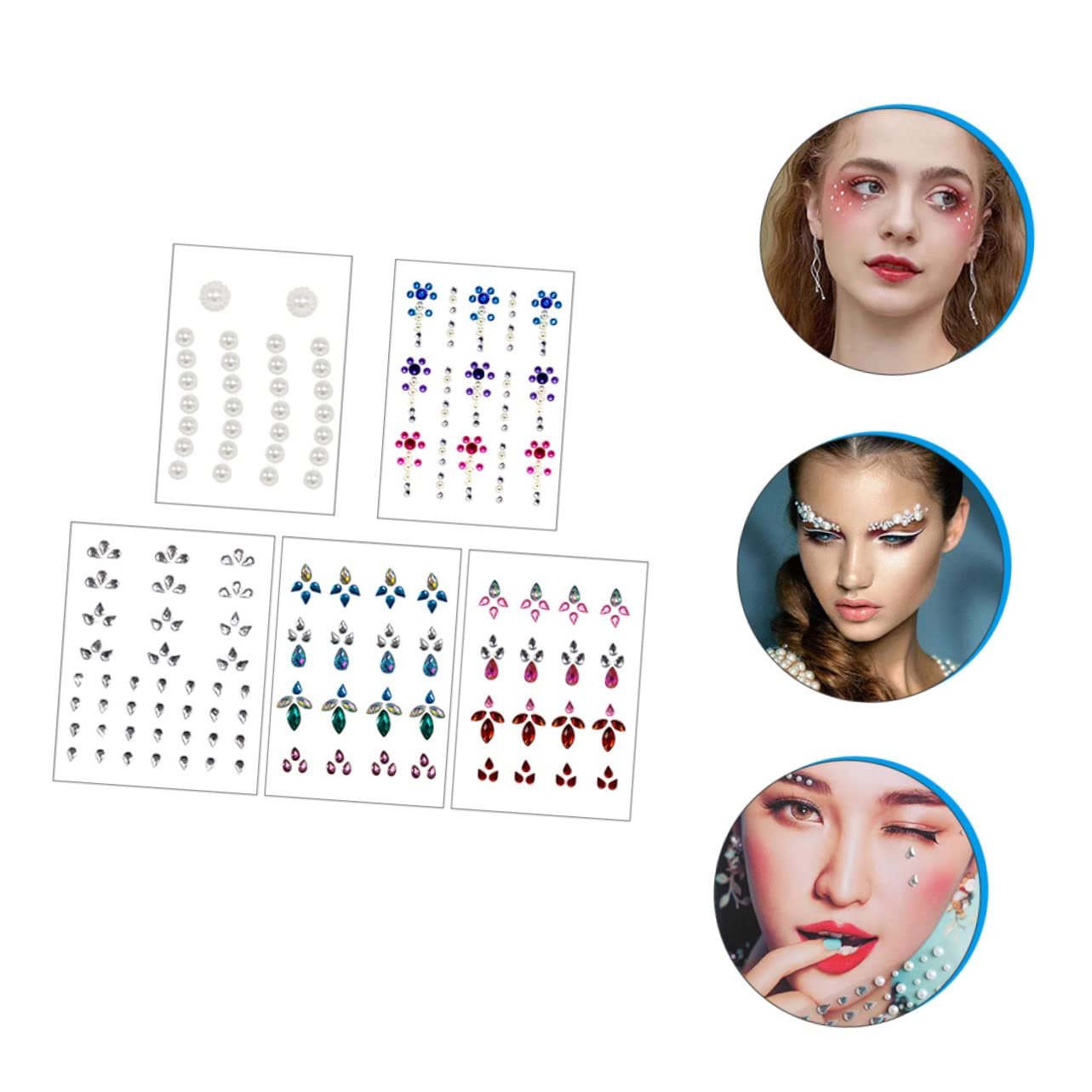 Наклейки 10 наборів Самоклеючі стрази для нігтів, фото №5