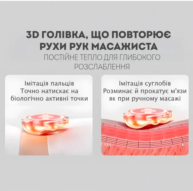 Массажная подушка Darius DRS-310C для шеи и спины с подогревом, роликовый массажер для плеч и поясницы, фото №8 Массажная подушка Darius DRS-310C для шеи и спины с подогревом, роликовый массажер для плеч и поясницы, фото №8
