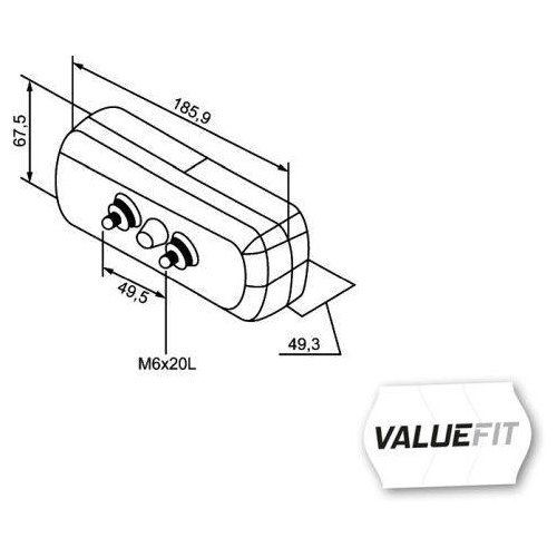 Задний фонарь HELLA VALUEFIT 2SD 357 033-001 левый, правый, фото №2