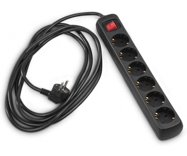 HAMA Фільтр-подовжувач мережевий 6хТип F 3х1.5мм2, 16А 5м чорний, фото №7 HAMA Фільтр-подовжувач мережевий 6хТип F 3х1.5мм2, 16А 5м чорний, фото №7