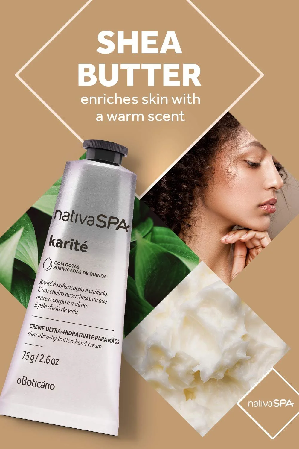 Ультразволожуючий крем для рук KarITE Native Spa O Apotheke, фото №3