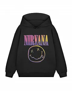 Купить Худи Nirvana Черный Многоцветный - Фото 1 Худи Nirvana Черный Многоцветный - Фото 1