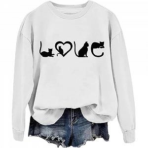 Свитшот Cat Love Унисекс - Фото 1