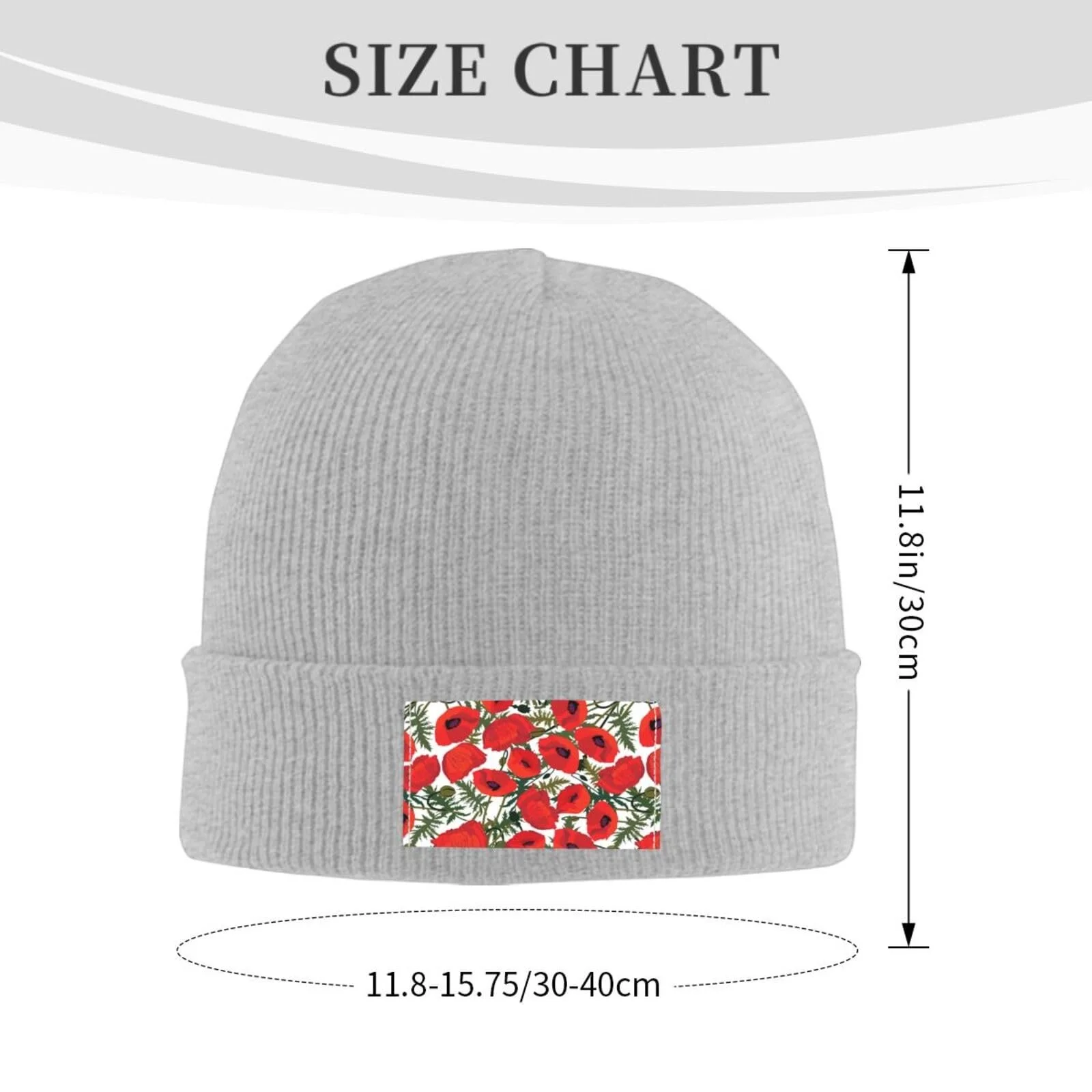 Шапка JBYJBX Трикотажна Квіткова Осіння Зимова, фото №2