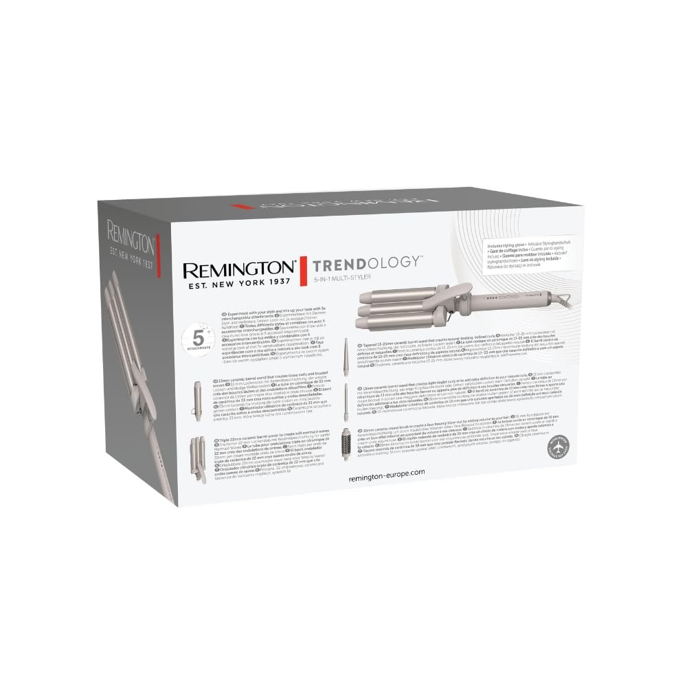 Плойка 5-в-1 Remington Trendology CI41MS5 13-38 мм LED 130-210 °C, фото №18 Плойка 5-в-1 Remington Trendology CI41MS5 13-38 мм LED 130-210 °C, фото №18