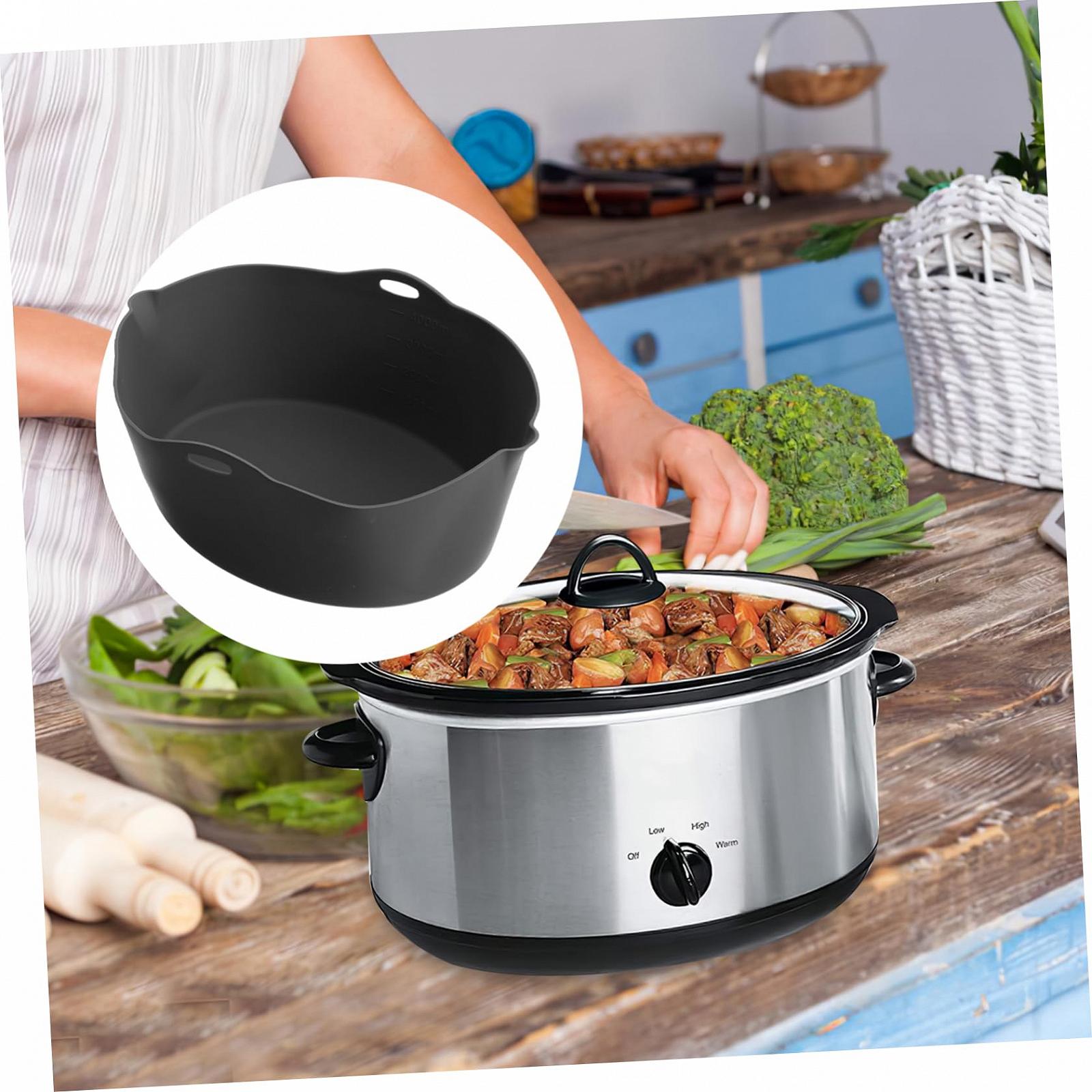 Вставки PRETYZOOM Slow Cooker Liner Reusable Cooker Cooker Divider Round Pot Silicone, фото №7 Вставки PRETYZOOM Slow Cooker Liner Reusable Cooker Cooker Divider Round Pot Silicone, фото №7