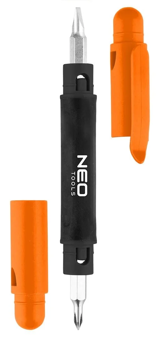 Міні-викрутка 4-в-1 NEO TOOLS Прецизійна PH0 PH1 SL3 SL4 Магнітна CrV, фото №4
