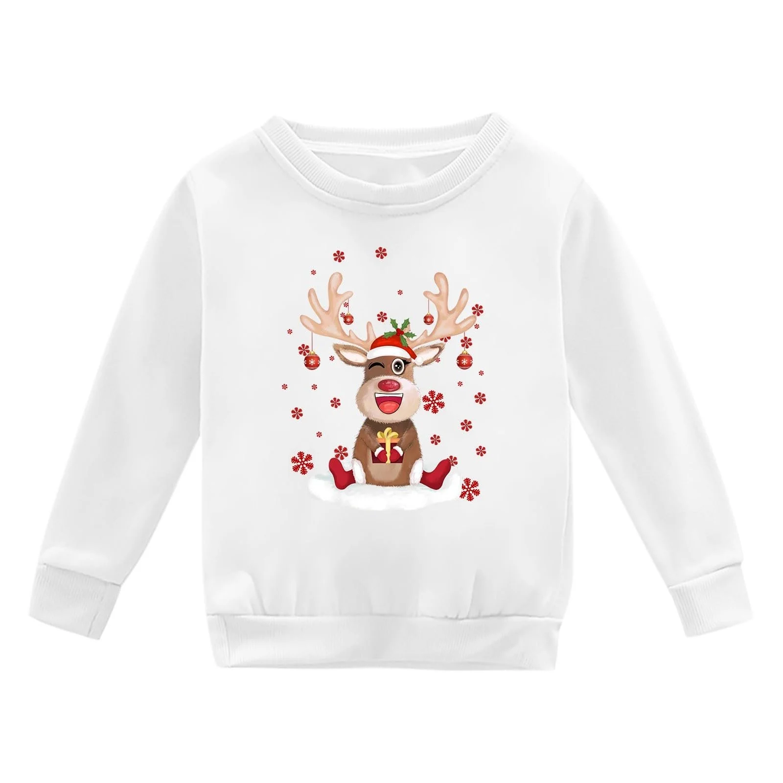 Різдвяний світшот Дитячий без капюшона З круглим вирізом, фото №3