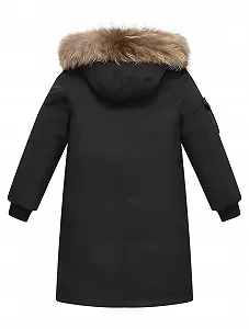 Пуховик FTCayanz Детский Зимняя Куртка с Капюшоном Длинная Куртка для Мальчиков Девочек Пальто Теплое Зимнее Пальто synthetic.ua - Фото 1