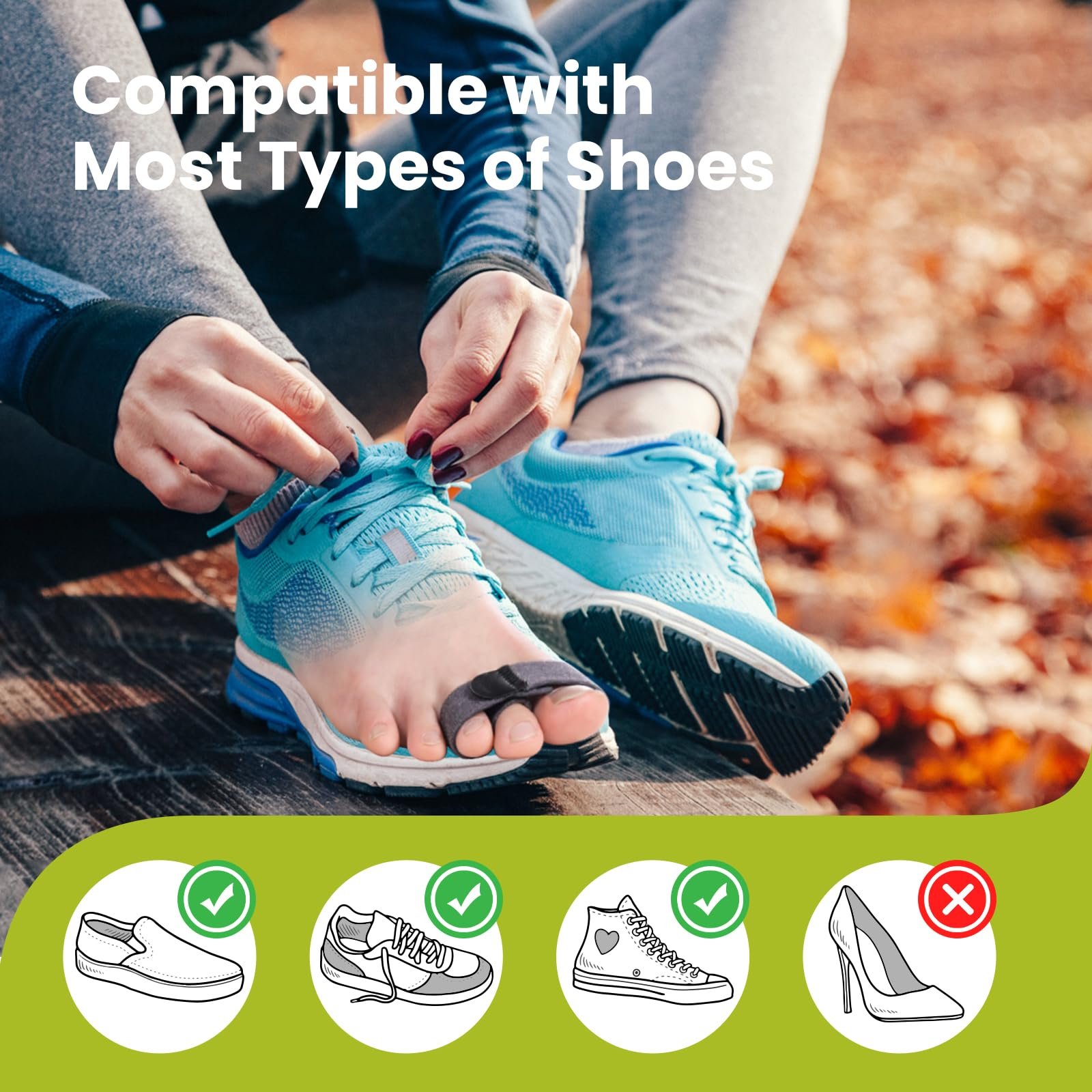 Випрямляч для молоткоподібних пальців Bukihome Багаторазові тканинні, фото №8