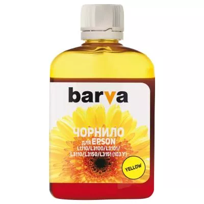 Чернила BARVA EPSON L1110/L3100 103 100мл YELLOW (E103-693), фото №1